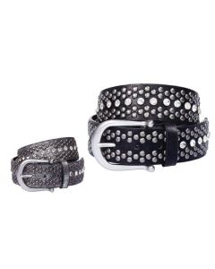 Gürtel mit Glitzersteinen und Nieten