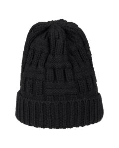 black forest Strickmütze für Haarzopf