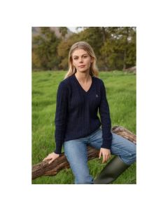 LeMieux Pullover Knit Jumpers V-Neck Cora Cable