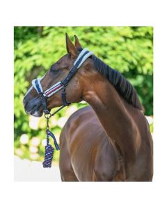 TOMMY HILFIGER EQUESTRIAN Halfter mit Führstrick FauxFur