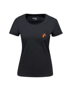 RIDE now T-Shirt mit Pferdekopfstickerei (Kinder)