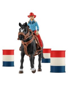 Schleich Barrel Racing mit Cowgirl