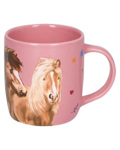 Porzellan-Tasse Pferdefreunde