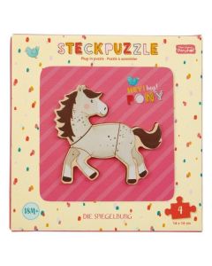 DIE SPIEGELBURG Steck-Puzzle Mein kleiner Ponyhof