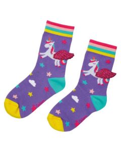 DIE SPIEGELBURG Socken mit Flügeln Einhorn-Paradies