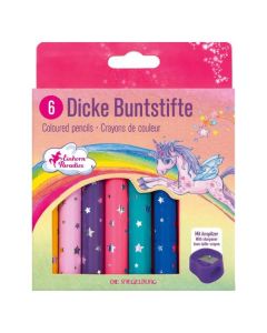 DIE SPIEGELBURG Dicke Buntstifte Einhorn-Paradies