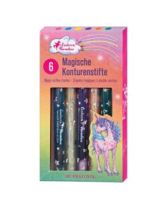 DIE SPIEGELBURG Magische Konturenstifte Einhorn-Paradies