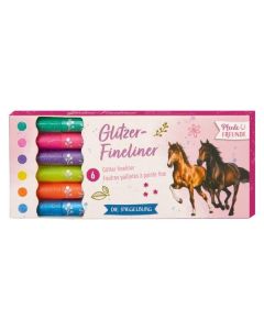 DIE SPIEGELBURG Glitzer-Fineliner Pferdefreunde