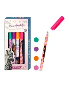 DIE SPIEGELBURG Neon-Gelstifte Pferde FREUNDE