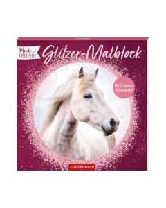 DIE SPIEGELBURG Glitzer-Malblock Pferde FREUNDE