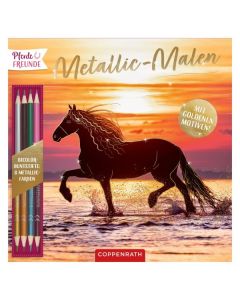 COPPENRATH Metallic-Malen mit Bicolor-Buntstifte Pferdefreunde