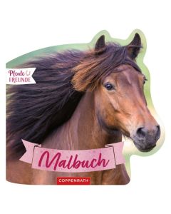 COPPENRATH Malbuch mit Formstanzung Pferdefreunde