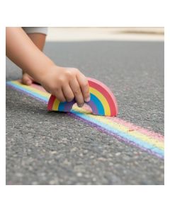 DIE SPIEGELBURG Straßenmalkreide Regenbogen Einhorn-Paradies