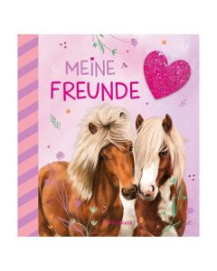 Freundebuch Pferdefreunde mit Glitzerpatch, COPPENRATH