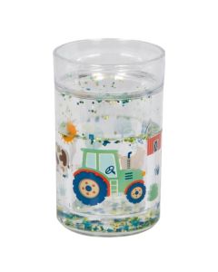 DIE SPIEGELBURG Glitzerbecher Traktor Kleine Freunde
