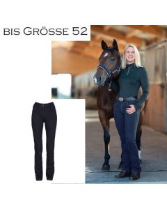 Jeans-Jodhpur-Reithose mit Grip-Vollbesatz