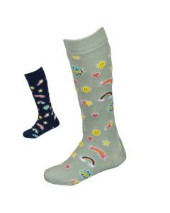 Kinder-Kniestrümpfe mit Allovermuster