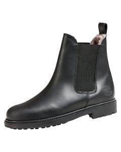 Fettleder-Bottinen mit Lammfell