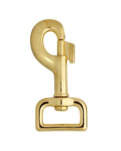 Karabiner mit Wirbel, rund