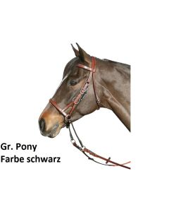Gebisslose Zäumung Plus, Gr. Pony schwarz