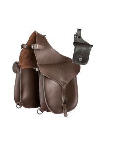 Doppel-Satteltasche Leder