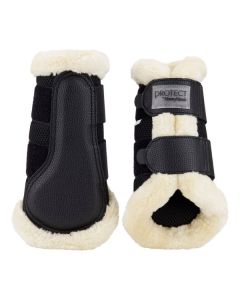PROTECT by Horse-friends Gamaschen mit Mesh und Kunstfell