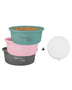 WALDHAUSEN Futterschale XL mit Deckel 8 Liter