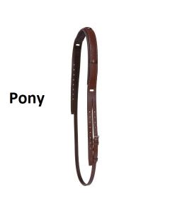 Genickstück gepolstert, Gr. Pony braun