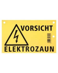 Warnschild Vorsicht Elektrozaun