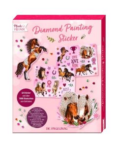 Diamond Painting Sticker Pferdefreunde