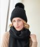 Strickmütze mit abnehmbarem Bommel, Cheval de Luxe                                                                                                                                                                                                             