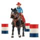 Schleich Barrel Racing mit Cowgirl                                                                                                                                                                                                                             